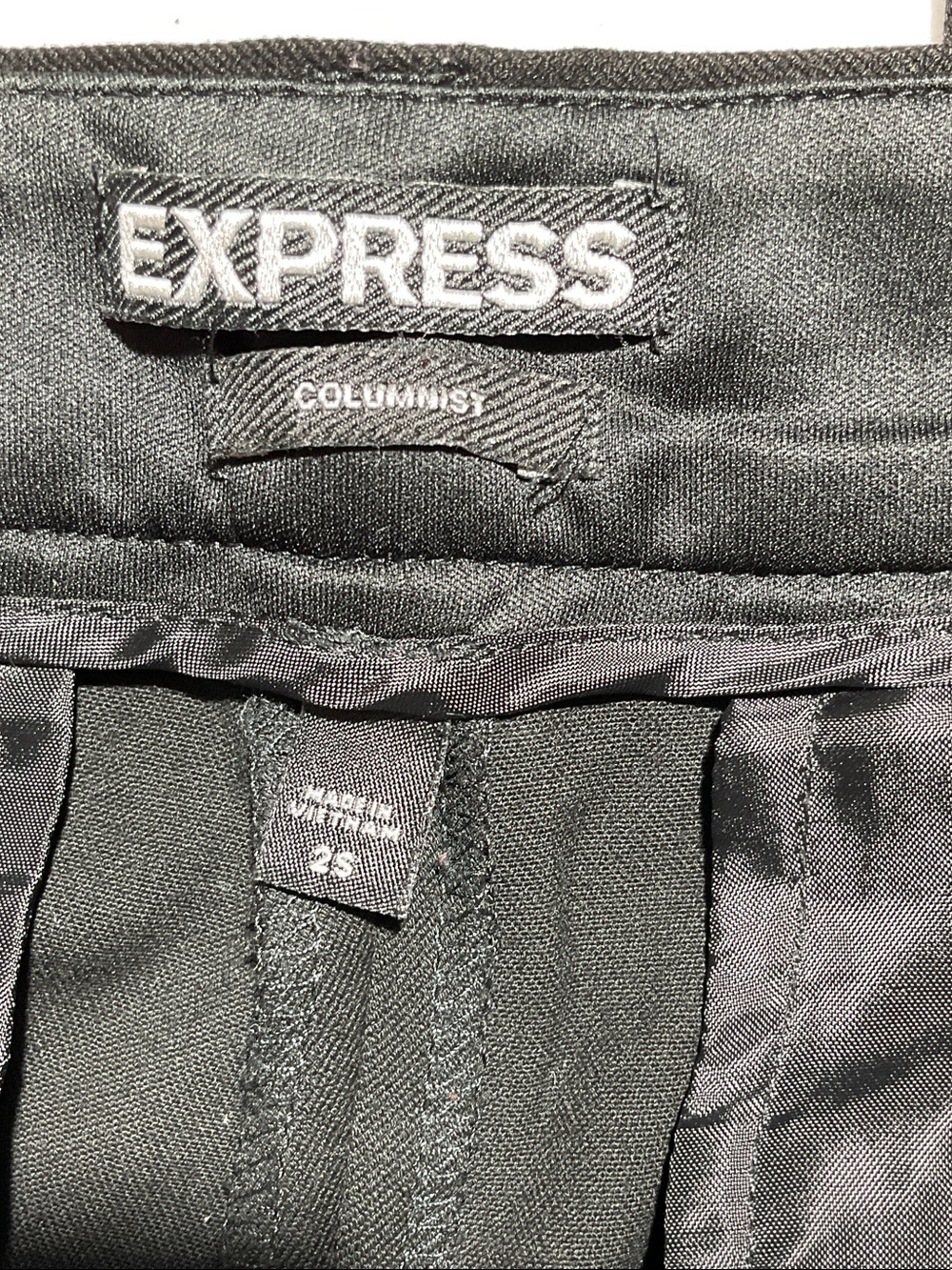 Express Women's Columnist Black Boot Cut Pants - Size 2S - Picture 3 of 5